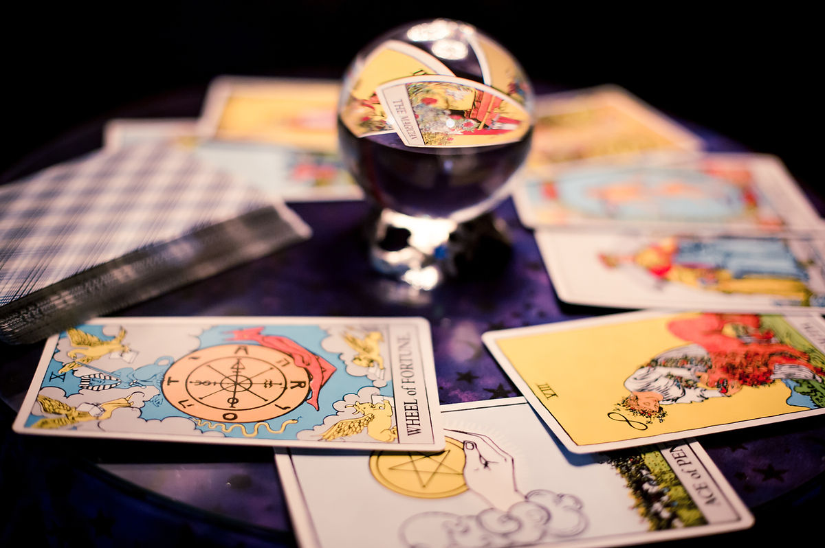Tarot is a type of psychic reading and crystal balls are another