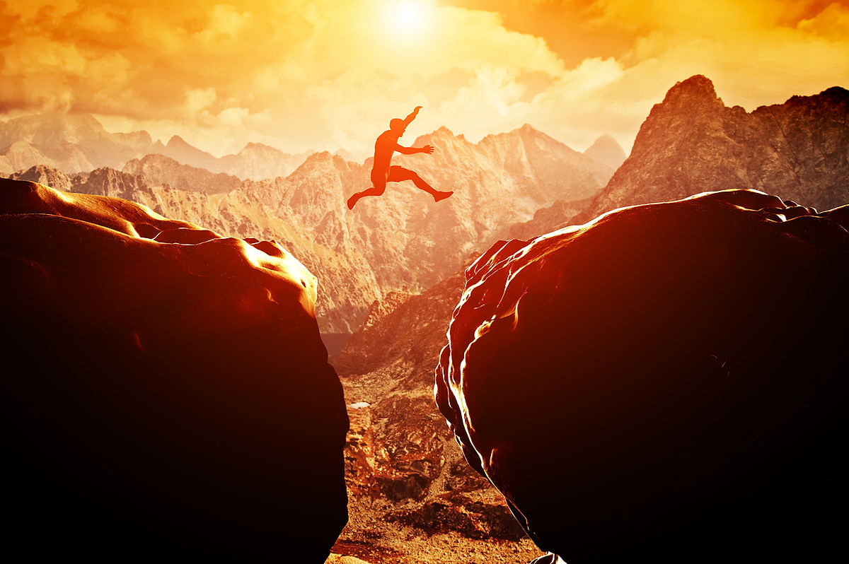Leaping from one rock to the next